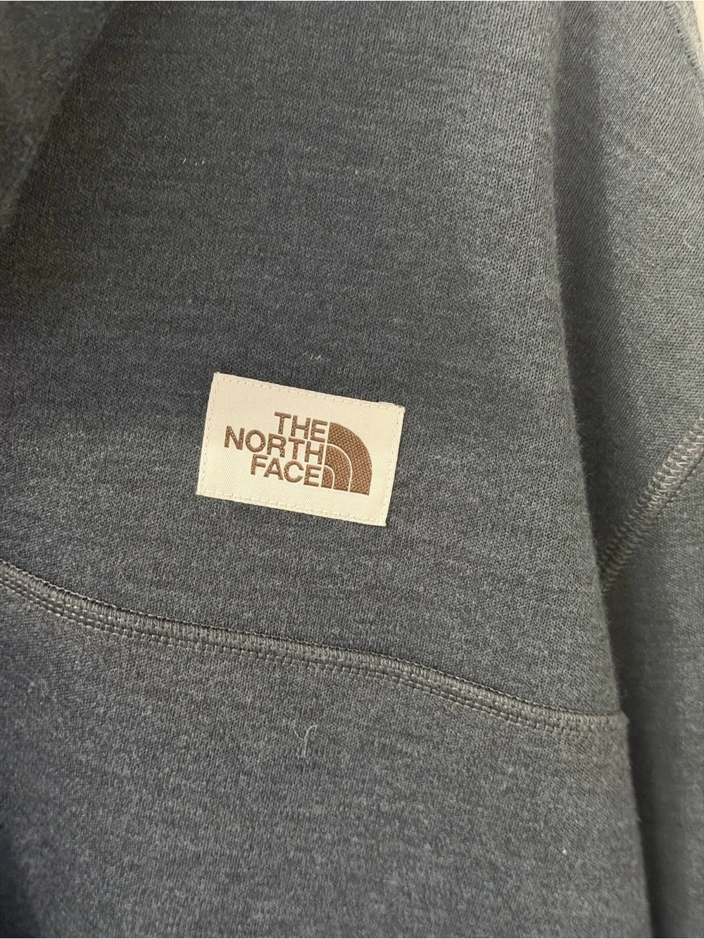 The North Face Charcoal Snap-Neck Pullover Fleece
